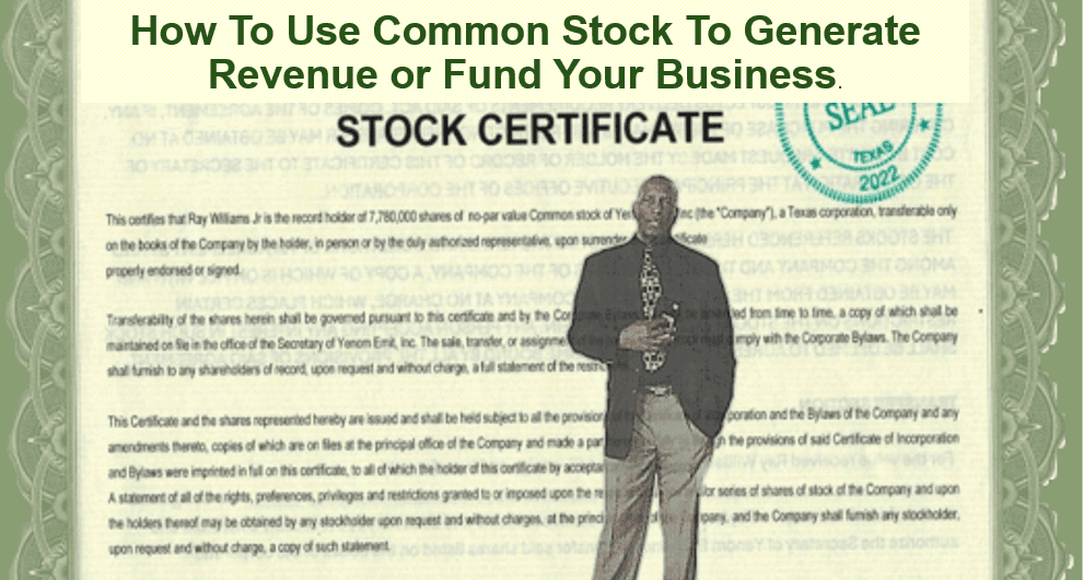 How to generate revenue giving away your company's sotck