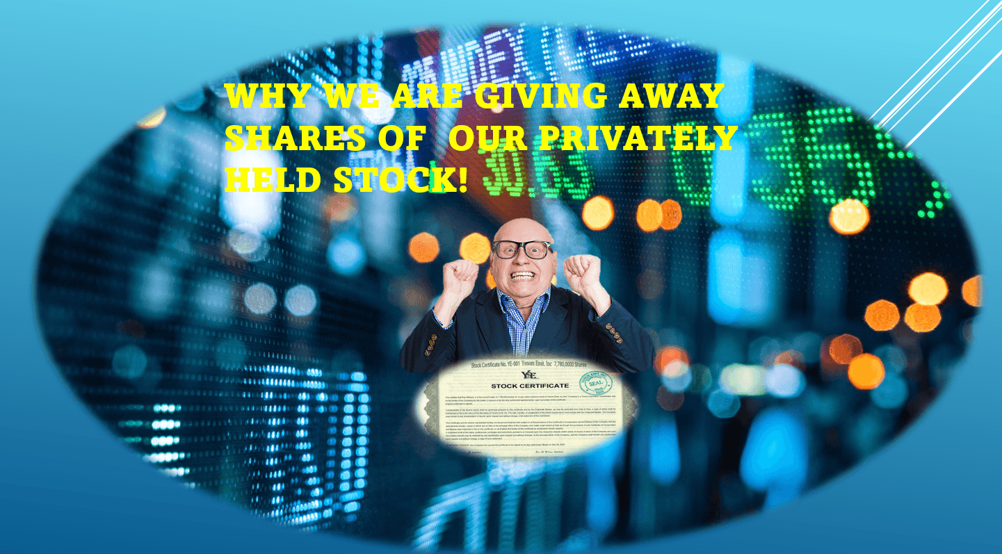 CEO explains why he is giving away free shares of his company stock